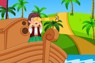 create custom 2d animation for nursery rhymes and kids learning videos