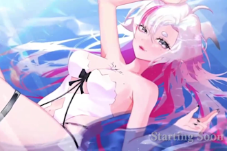do animated vtuber starting soon brb twitch screens for 2d live vtuber streamer