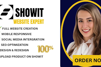 update showit, website design and redesign showit or repair showit website