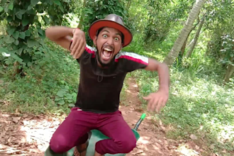 wish happy birthday with my wheelbarrow