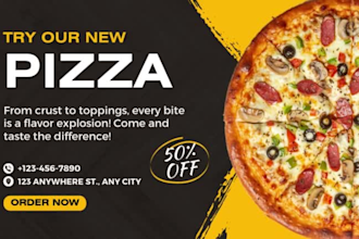 design fast food social media post