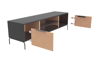 video tutorials assembling 3d furniture on nice background