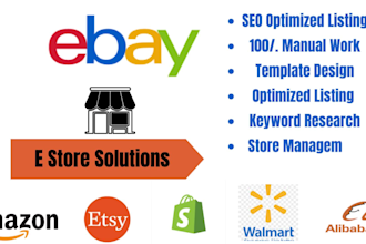 ebay, shopify ,amazon product listing ,virtual assistance ,SEO ebay lister