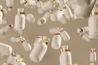 create 3d fragrance animation, 3d perfume bottle animation with liquid splash