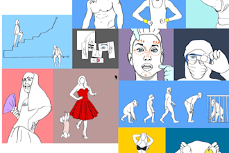 je peux dessiner et imaginer avec vous le concept du dessin