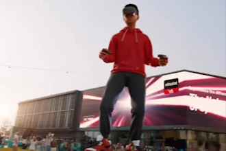 do viral 3d billboard anamorphic animation,3d cgi animation,3d product animation
