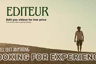 edit your video,vlogs,montage with high quality