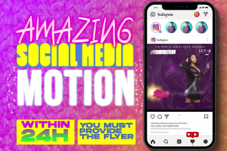 do amazing motion flyer with your flyer done