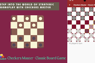 create a checkers earning game for you