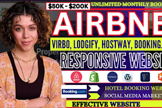 build airbnb website, vacation rental hotel website, loadfy hostway, guest virbo