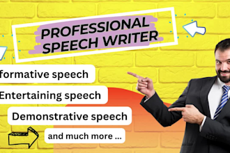 write a motivational, entertaining speech for you
