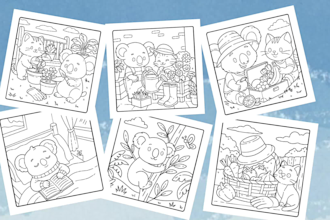 create cute and bold coloring pages for kids, adults, and KDP