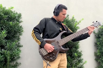 record professional bass guitar for your song