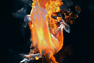 make realistic vfx compositing fire simulation 3d cgi animation 3d vfx animation
