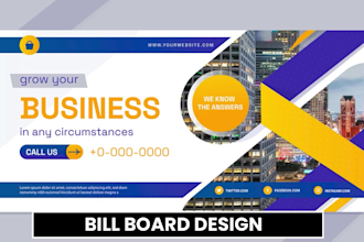 do professional retractable roll up banner or billboard banner design