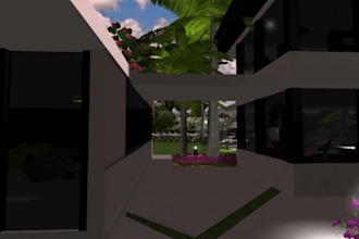 do 3d real estate, villa, landscape, patio, garden, backyard and pool design