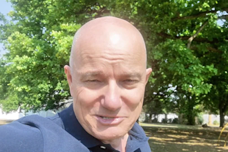 be your selfie walking spokesperson video in a park