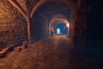 spatial design with futuristic concept, artificial intelligence, unreal engine5