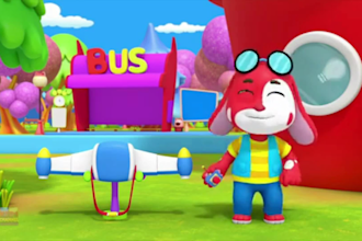 create 2d custom learning nursery rhymes video animation for kids