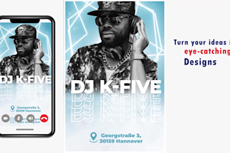 create stunning animated event flyers and posters for your club or concert