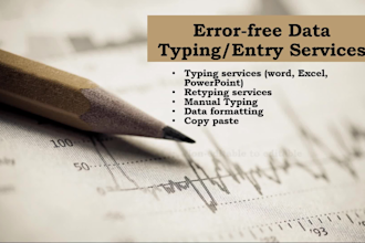 provide error free and fastest data typing services
