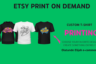 do etsy shopify print on demand, etsy shop setup etsy pod