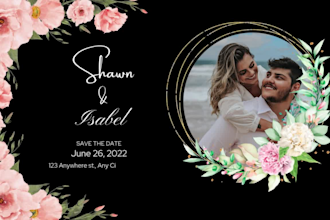 design custom invitation, wedding, birthday