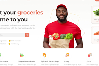 design landing page and website UI design for you