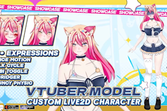 create live2d and rig a vtuber model
