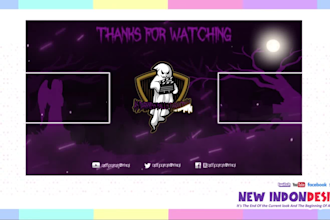 animate logo intro or outro ending screens for kick, twicth youtube