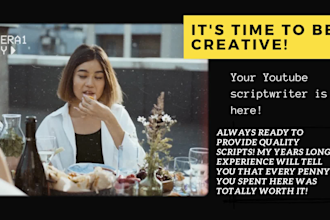 write youtube scripts for you