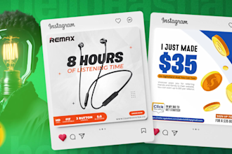 design high converting ad creatives and social media posts