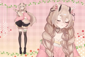 design live 2d vtuber model, vtuber rigging, 2d vtuber, vtuber model