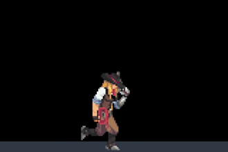 make a pixel art animation or sprites for games