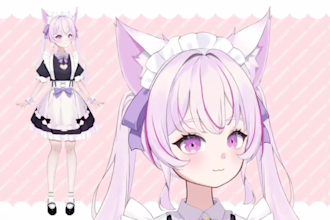 create 2d vtuber mode, live2d rigging, vtuber design, vtuber rigging
