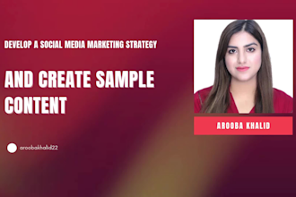 design a social media marketing strategy and sample content for your instagram