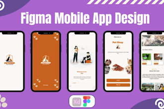 design and re design mobile app UI UX design in figma