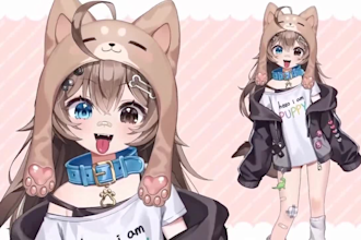 design live2d vtuber model rig live2d vtuber model live2d vtuber commission