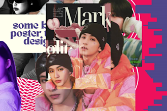 creating your own best custom kpop, y2k concept poster event concert or product