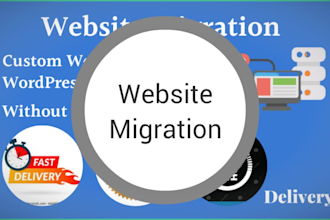migrate your website with same design and structure