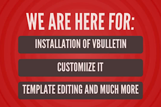 install vbulletin forum and customize it