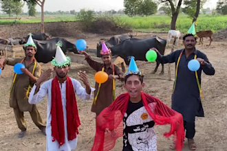 make african happy birthday video or funny wish and dance