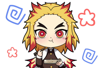 draw and animated your cute chibi