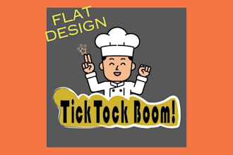 design fun and trendy stickers or tshirt designs in 24 hour