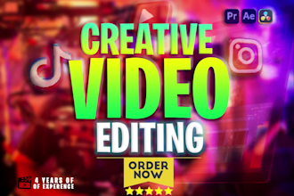 video editing for youtube or any video editing