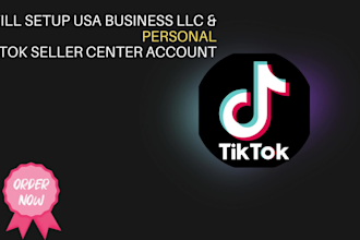 setup business llc and personal tiktok seller center account