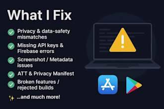 fix app store or google play rejection issues fast