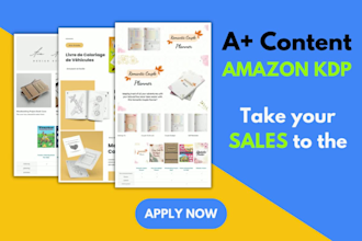 design amazon ebc or a plus content for KDP
