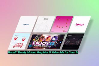 create motion video ads or promo for your product and brand