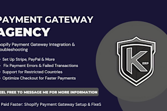 set up and fix shopify payment gateways